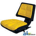 A & I Products Seat, Universal w/ Trapezoid Back, YLW 23" x10" x18.5" A-T110YL